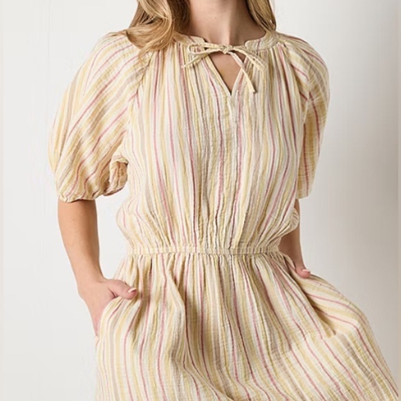 a.n.a Short Sleeve Popover Dress Bust:42”-44”
Length: 37.5 Inches - Picture 4 of 7